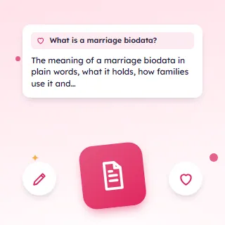 What Is a Marriage Biodata?