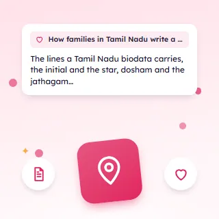 How Families in Tamil Nadu Write a Marriage Biodata