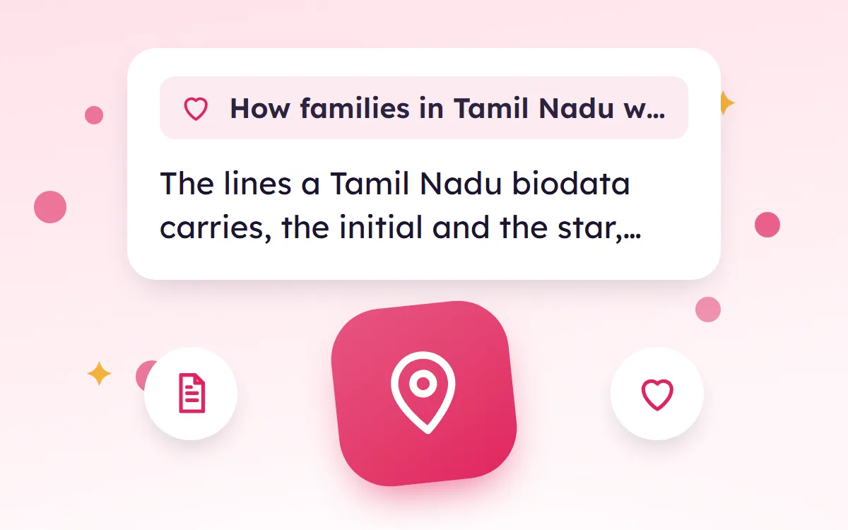 How Families in Tamil Nadu Write a Marriage Biodata