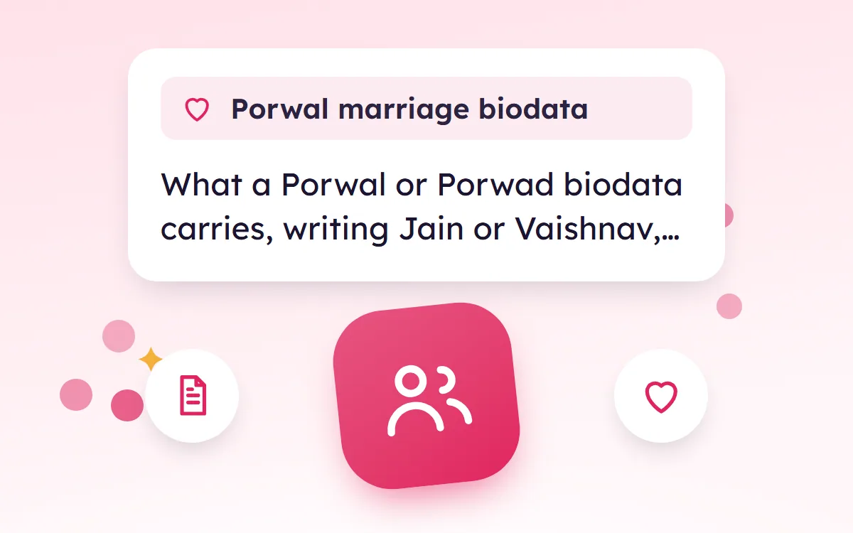Porwal Marriage Biodata