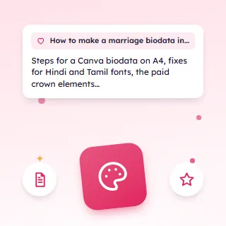 How to Make a Marriage Biodata in Canva