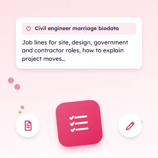 Civil Engineer Marriage Biodata