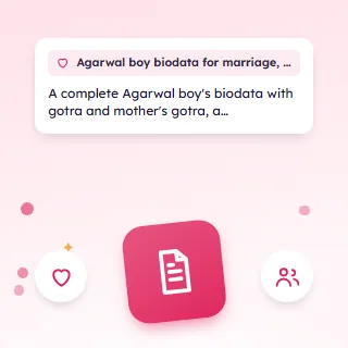 Agarwal Boy Biodata for Marriage, a Filled Sample