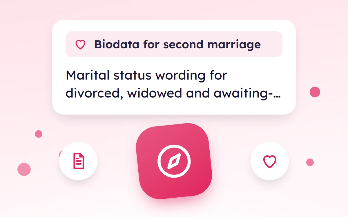 Biodata for Second Marriage
