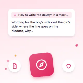 How to Write "No Dowry" in a Marriage Biodata