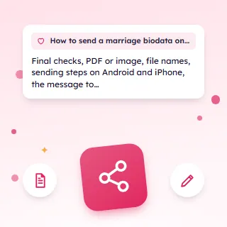 How to Send a Marriage Biodata on WhatsApp