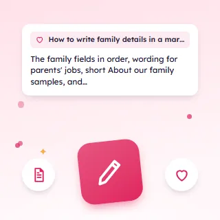 How to Write Family Details in a Marriage Biodata