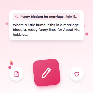 Funny Biodata for Marriage, Light Lines Families Still Take Seriously