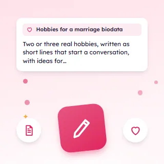 Hobbies for a Marriage Biodata