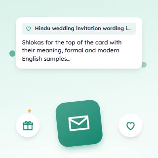 Hindu Wedding Invitation Wording in English, with Shlokas and Samples
