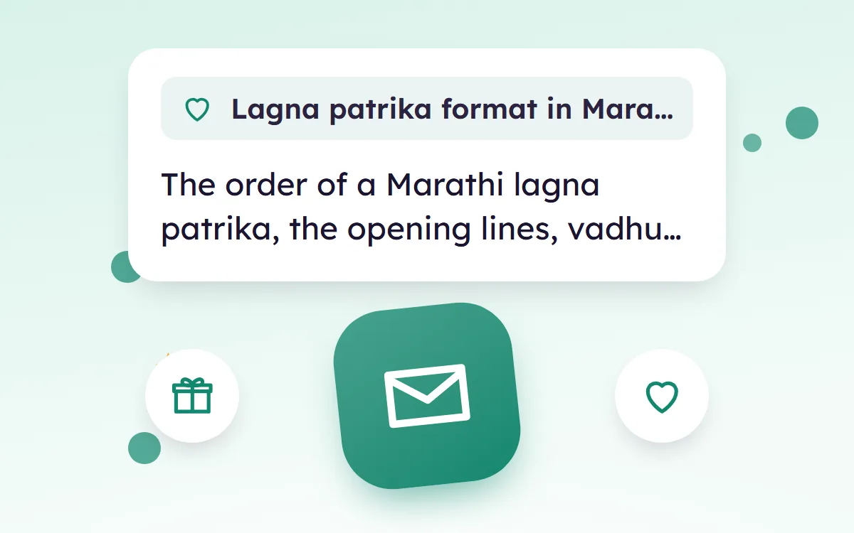 Lagna Patrika Format in Marathi, with Wording and Samples