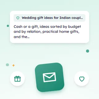 Wedding Gift Ideas for Indian Couples, by Budget and Relation