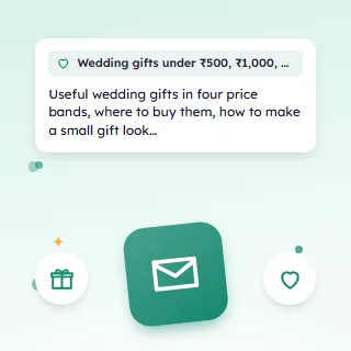 Wedding Gifts Under ₹500, ₹1,000, ₹2,000 and ₹5,000
