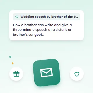 Wedding Speech by Brother of the Bride or Groom
