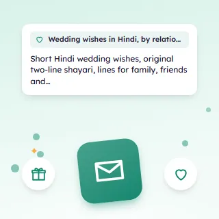 Wedding Wishes in Hindi, by Relation, with Shayari