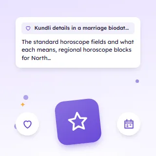Kundli Details in a Marriage Biodata, with Samples