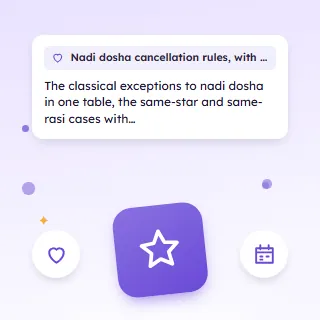 Nadi Dosha Cancellation Rules, with Examples