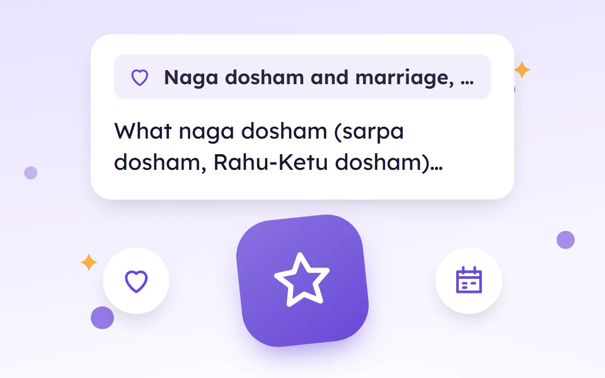 Naga Dosham and Marriage, How It Is Read in Matching