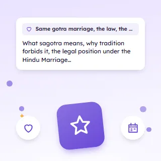 Same Gotra Marriage, the Law, the Custom and the Options