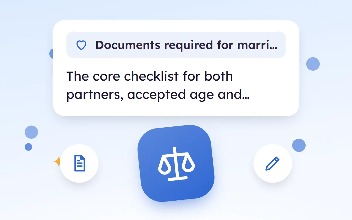 Documents Required for Marriage Registration in India, a Checklist