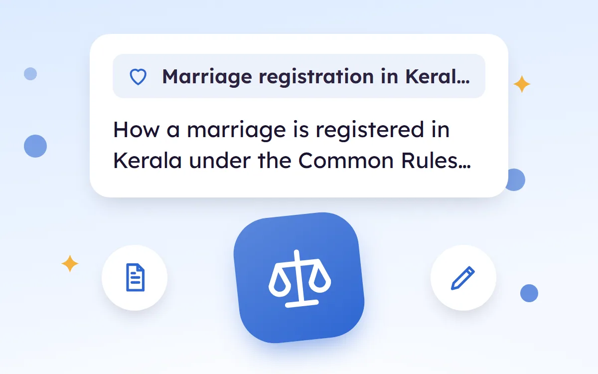 Marriage Registration in Kerala, Documents, Fees and Steps