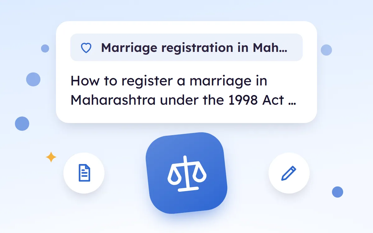 Marriage Registration in Maharashtra, Documents, Fees and Steps