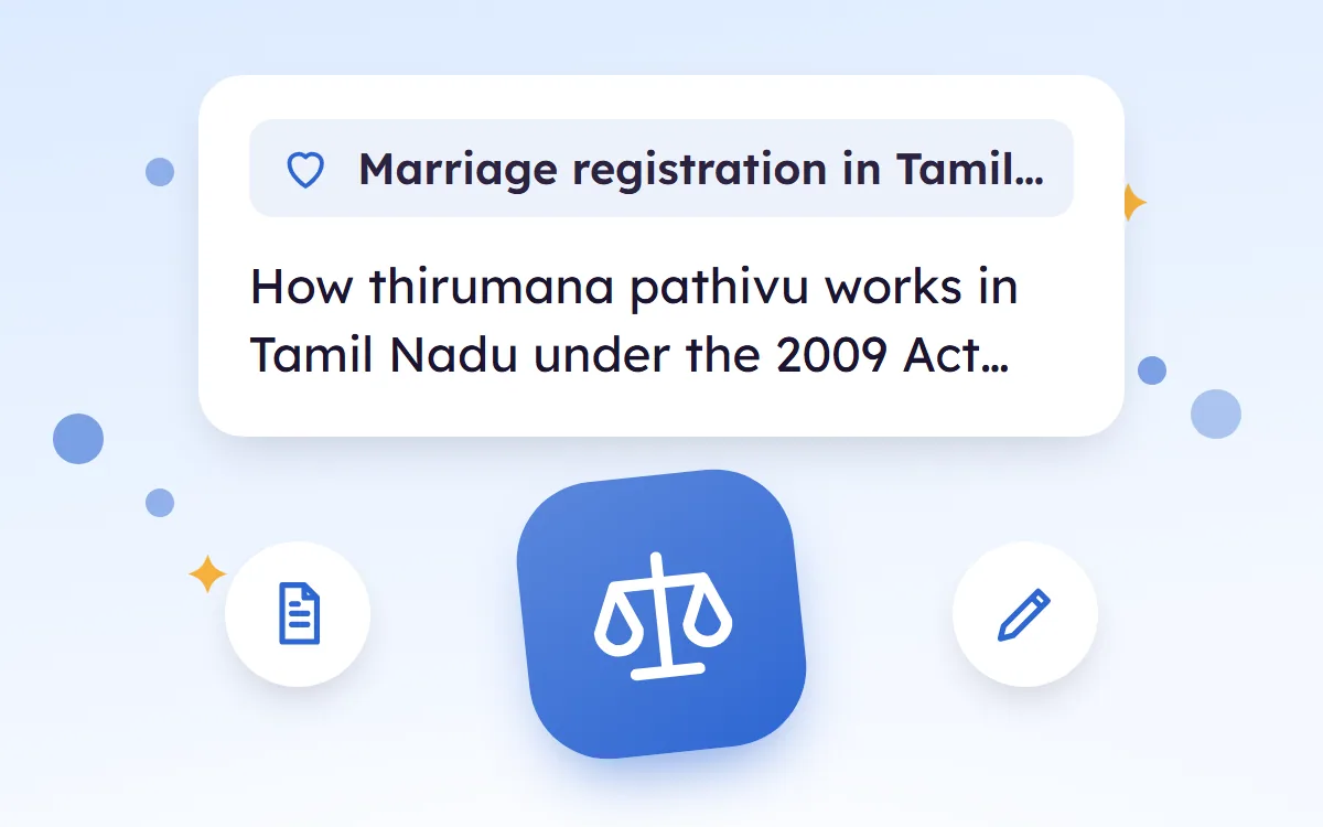 Marriage Registration in Tamil Nadu, Documents, Fees and Steps