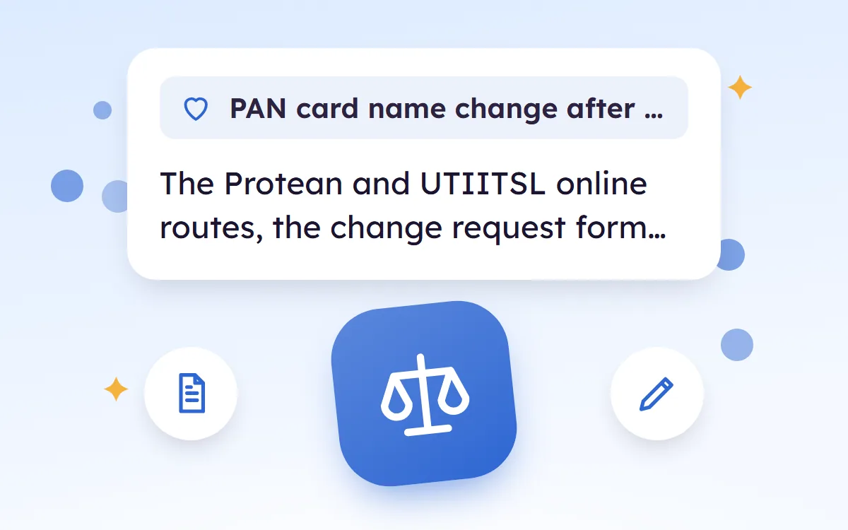PAN Card Name Change After Marriage, Step by Step