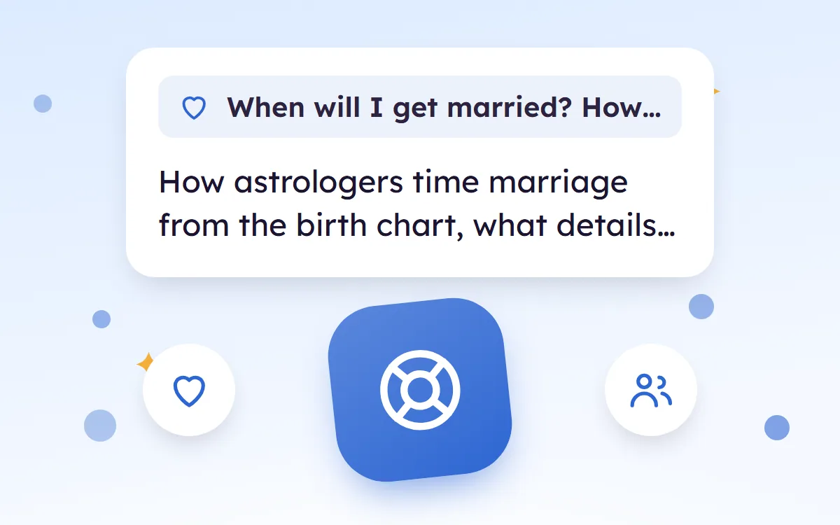 When Will I Get Married? How Marriage Timing Is Read from a Kundli