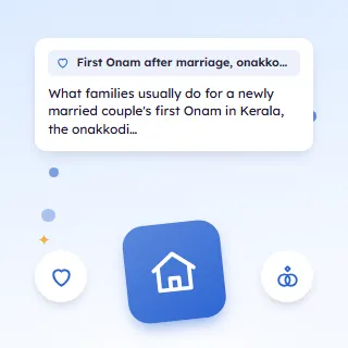 First Onam After Marriage, Onakkodi, Sadya and Visits