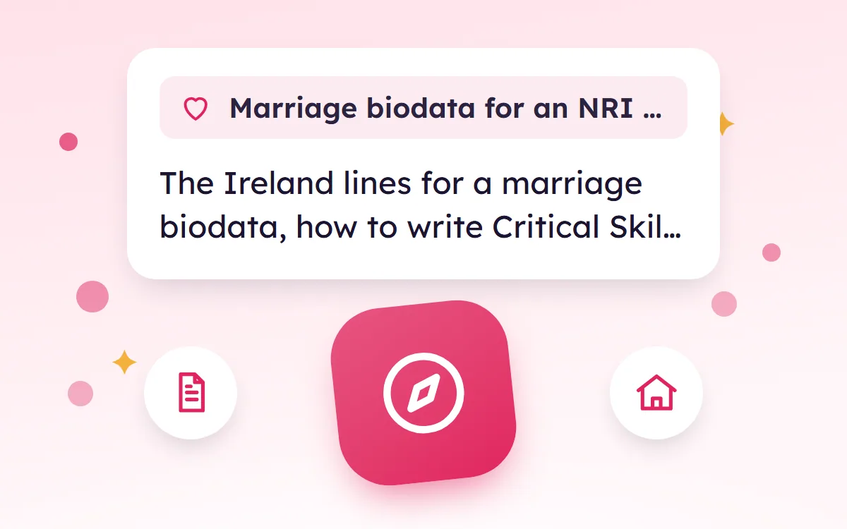 Marriage Biodata for an NRI in Ireland