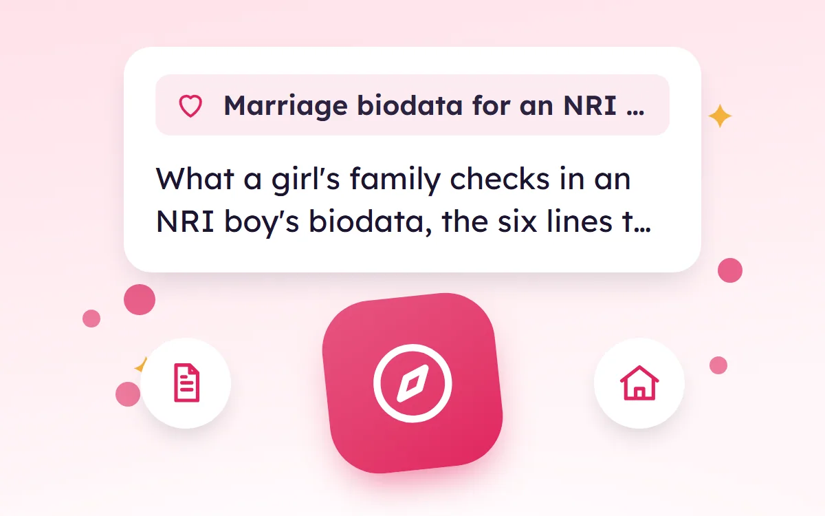 Marriage Biodata for an NRI Boy