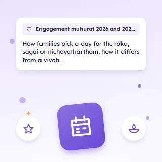 Engagement Muhurat 2026 and 2027, Sagai and Roka Dates