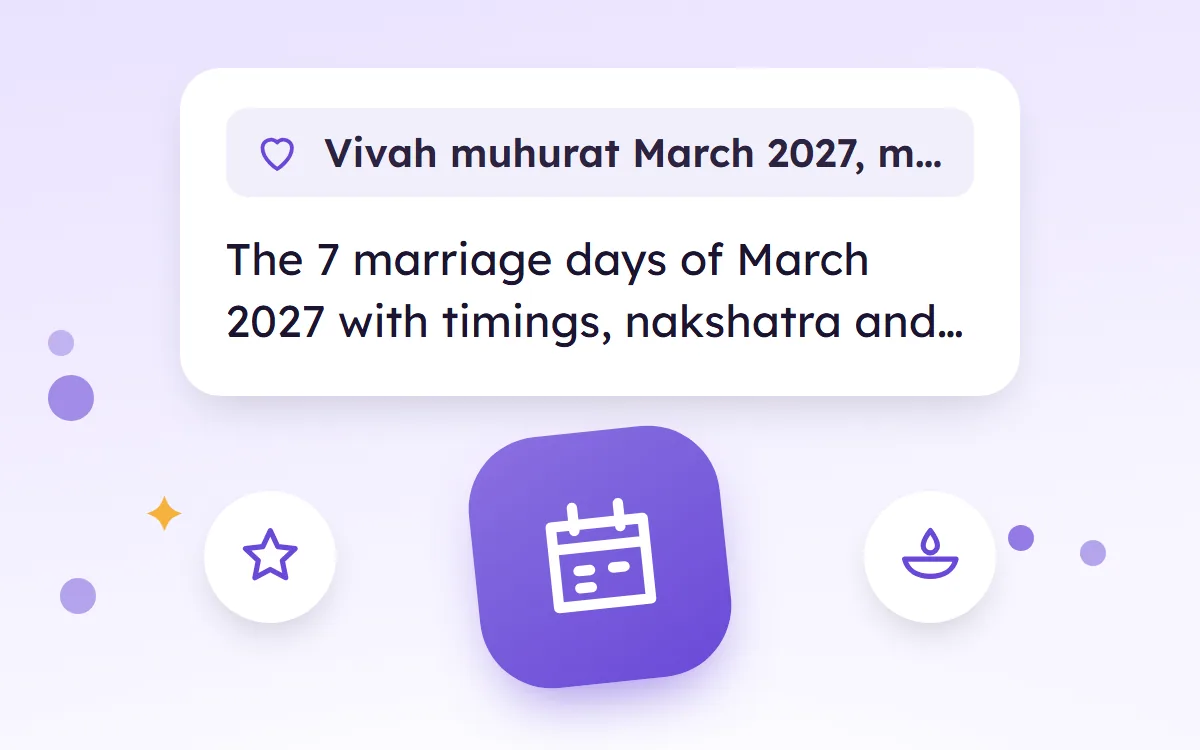 Vivah Muhurat March 2027, Marriage Dates with Timings