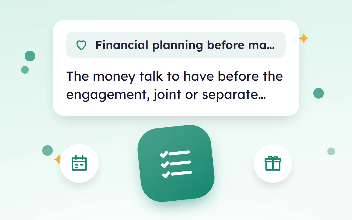 Financial Planning Before Marriage, What to Settle First