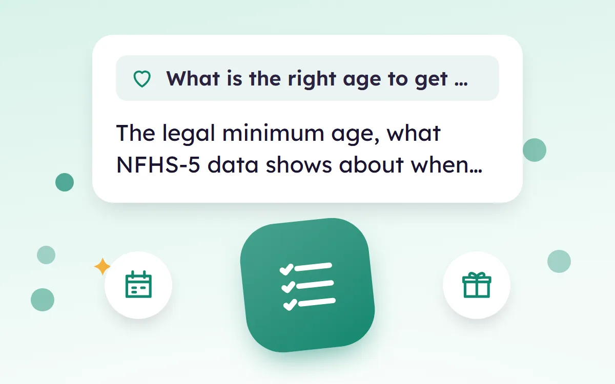What Is the Right Age to Get Married in India?