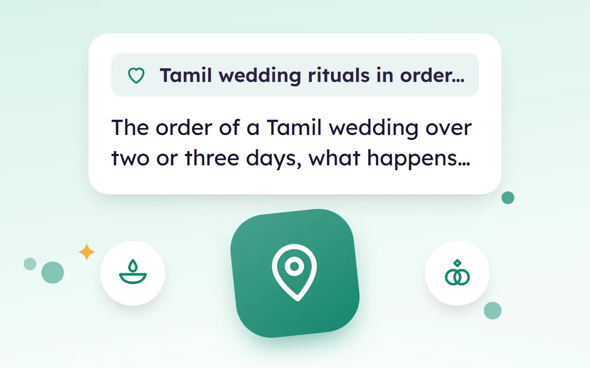 Tamil Wedding Rituals in Order, from Nichayathartham to Thali